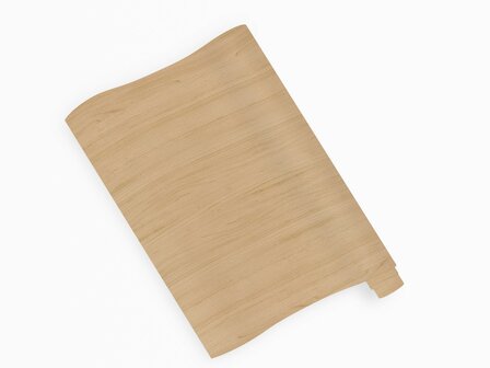 B-keus coupon: Wrapfolie/Plakfolie beukenhout light beech mat 122x500 cm