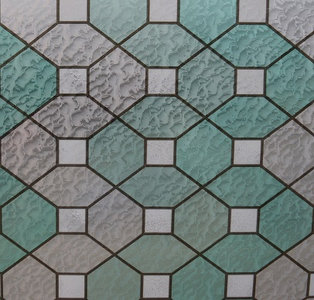 Nauwgezet onderdak Kameraad Statisch raamfolie glas in lood groen smaragd (45cm) - Plakfolie webshop